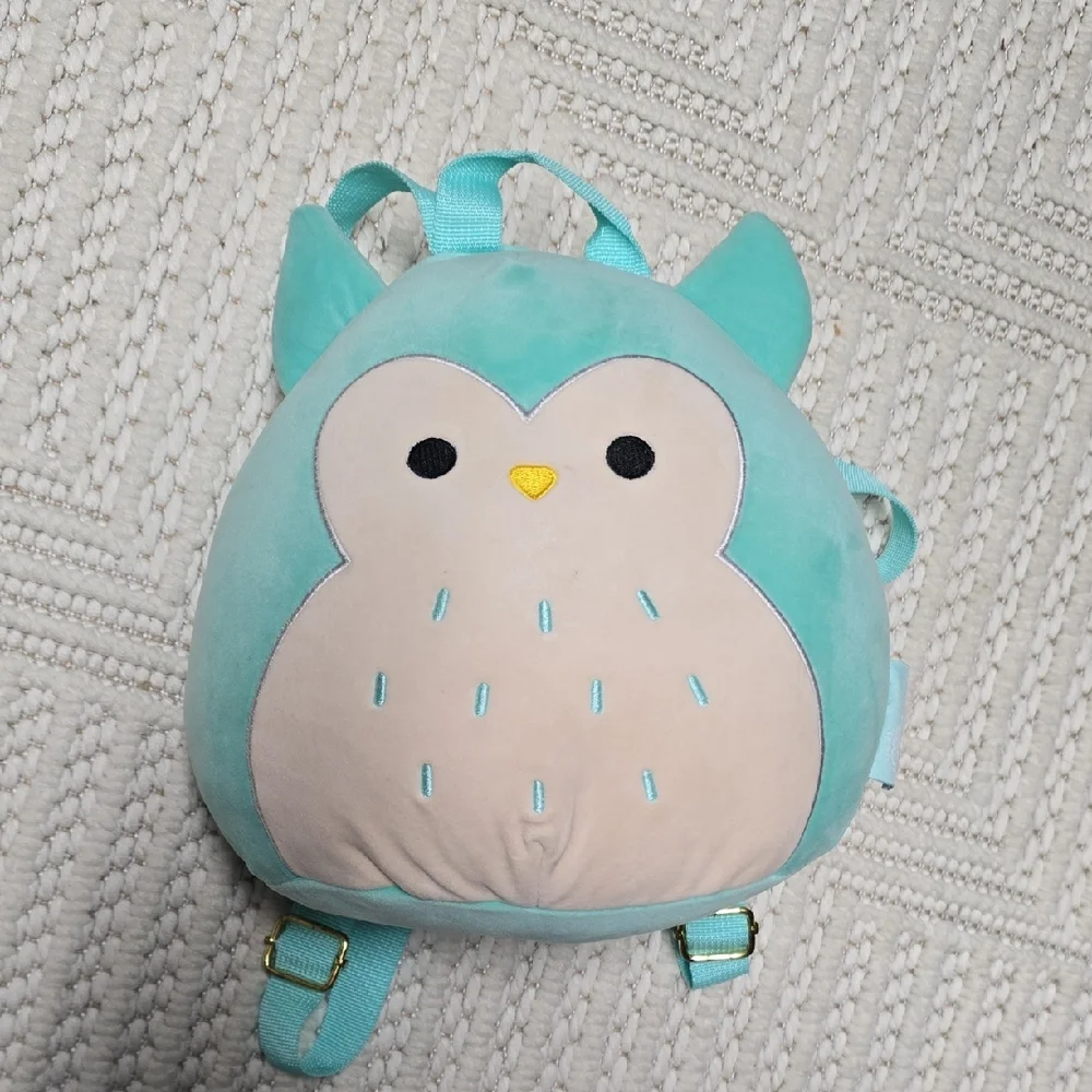 Squishmallows Teal Plush Backpack
